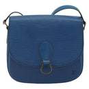 LOUIS VUITTON Epi Saint Cloud GM Shoulder Bag Toledo Blue M52195 LV Auth 193879-13