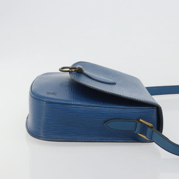 LOUIS VUITTON Epi Saint Cloud GM Shoulder Bag Toledo Blue M52195 LV Auth 193879