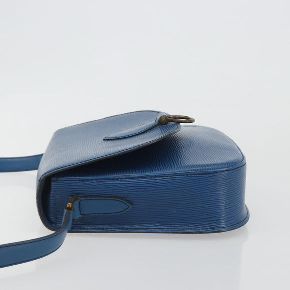 LOUIS VUITTON Epi Saint Cloud GM Shoulder Bag Toledo Blue M52195 LV Auth 193879
