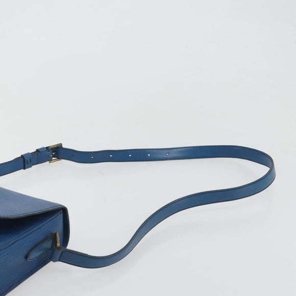 LOUIS VUITTON Epi Saint Cloud GM Shoulder Bag Toledo Blue M52195 LV Auth 193879