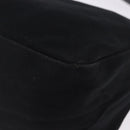 FENDI Mamma Baguette Shoulder Bag Cotton jersey Black Silver Auth 193880-14