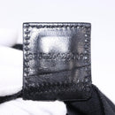 FENDI Mamma Baguette Shoulder Bag Cotton jersey Black Silver Auth 193880-12