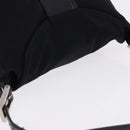 FENDI Mamma Baguette Shoulder Bag Cotton jersey Black Silver Auth 193880-6