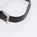 FENDI Mamma Baguette Shoulder Bag Cotton jersey Black Silver Auth 193880-9