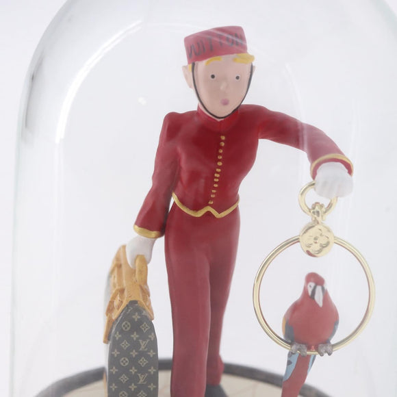 LOUIS VUITTON Pageboy Snow Globe Glass Clear LV Auth 193881M