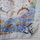 HERMES Carre 90 Scarf ”Lavie Precieuse de la Mediterranee” Silk Auth 193883-10