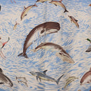 HERMES Carre 90 Scarf ”Lavie Precieuse de la Mediterranee” Silk Auth 193883-6