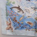 HERMES Carre 90 Scarf ”Lavie Precieuse de la Mediterranee” Silk Auth 193883-8
