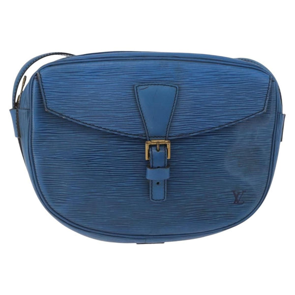 LOUIS VUITTON Epi Jeune Fille MM Shoulder Bag Toledo Blue M52155 LV Auth 193892