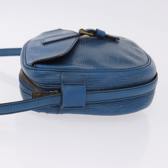 LOUIS VUITTON Epi Jeune Fille MM Shoulder Bag Toledo Blue M52155 LV Auth 193892