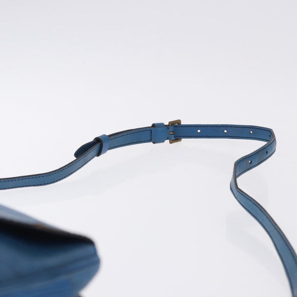 LOUIS VUITTON Epi Jeune Fille MM Shoulder Bag Toledo Blue M52155 LV Auth 193892