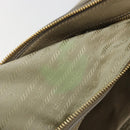 PRADA Hand Bag Leather 2way Beige Gold Auth 193894A-25
