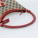 GUCCI Abbey GG Canvas Shoulder Bag Navy Gold 130738 Auth 193896V-7