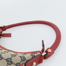 GUCCI Abbey GG Canvas Shoulder Bag Navy Gold 130738 Auth 193896V-8