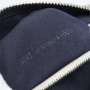 FENDI Zucchino Canvas Hand Bag Navy Silver Auth 193898A-12