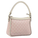 GUCCI GG Canvas Abbey Shoulder Bag Pink Gold 146244 Auth 193901A-1