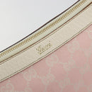 GUCCI GG Canvas Abbey Shoulder Bag Pink Gold 146244 Auth 193901A-14