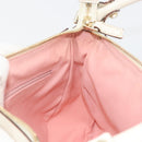 GUCCI GG Canvas Abbey Shoulder Bag Pink Gold 146244 Auth 193901A-18