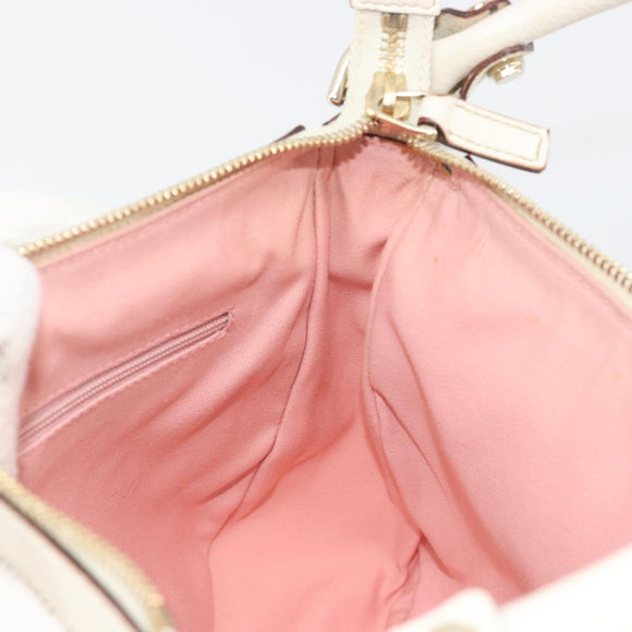 GUCCI GG Canvas Abbey Shoulder Bag Pink Gold 146244 Auth 193901A