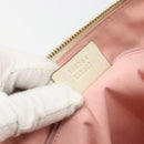 GUCCI GG Canvas Abbey Shoulder Bag Pink Gold 146244 Auth 193901A-22