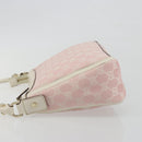 GUCCI GG Canvas Abbey Shoulder Bag Pink Gold 146244 Auth 193901A-5