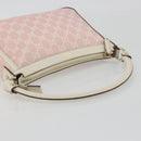 GUCCI GG Canvas Abbey Shoulder Bag Pink Gold 146244 Auth 193901A-7