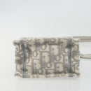 Christian Dior Trotter Canvas Book Tote Mini 2way Gray Gold Auth 193902-11