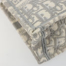 Christian Dior Trotter Canvas Book Tote Mini 2way Gray Gold Auth 193902-13