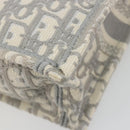 Christian Dior Trotter Canvas Book Tote Mini 2way Gray Gold Auth 193902-14