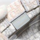 Christian Dior Trotter Canvas Book Tote Mini 2way Gray Gold Auth 193902-18