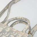 Christian Dior Trotter Canvas Book Tote Mini 2way Gray Gold Auth 193902-8