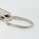 Christian Dior Trotter Canvas Book Tote Mini 2way Gray Gold Auth 193902-9
