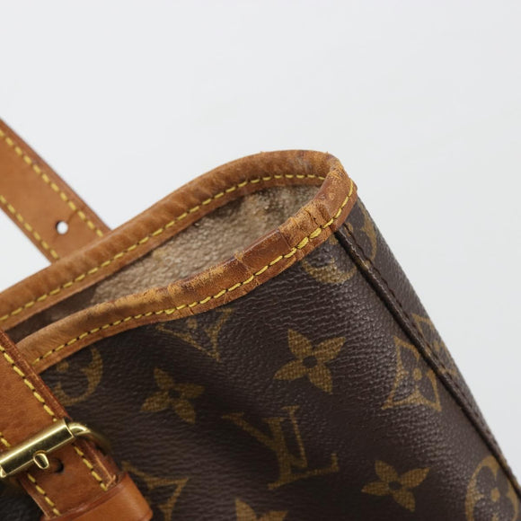 LOUIS VUITTON Monogram Bucket GM Shoulder Bag M42236 LV Auth 193903