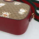 GUCCI Micro GG Supreme Doraemon Collaboration Bag PVC Beige 574886 Auth 193906SAM-10