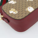 GUCCI Micro GG Supreme Doraemon Collaboration Bag PVC Beige 574886 Auth 193906SAM-13