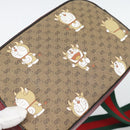 GUCCI Micro GG Supreme Doraemon Collaboration Bag PVC Beige 574886 Auth 193906SAM-14