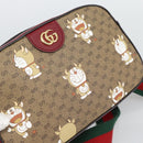 GUCCI Micro GG Supreme Doraemon Collaboration Bag PVC Beige 574886 Auth 193906SAM-15
