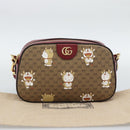 GUCCI Micro GG Supreme Doraemon Collaboration Bag PVC Beige 574886 Auth 193906SAM-25