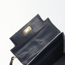 MCM Vicetos Logogram Hand Bag PVC Leather 2way White Gold Auth 193908-18