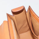 CELINE Macadam Canvas Hand Bag PVC Leather 2way Brown Gold Auth 193909A-20