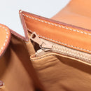CELINE Macadam Canvas Hand Bag PVC Leather 2way Brown Gold Auth 193909A-22