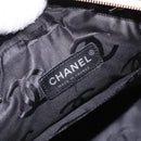 CHANEL Cambon Line Matelasse Boston Bag Leather Pink Silver CC Auth 193910SAV-15