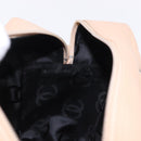 CHANEL Cambon Line Matelasse Boston Bag Leather Pink Silver CC Auth 193910SAV-18
