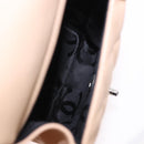 CHANEL Cambon Line Matelasse Boston Bag Leather Pink Silver CC Auth 193910SAV-20