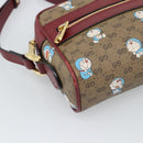 GUCCI Micro GG Supreme Doraemon Collaboration PVC Beige Gold 647784 Auth 193911M-14