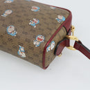 GUCCI Micro GG Supreme Doraemon Collaboration PVC Beige Gold 647784 Auth 193911M-15