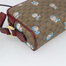 GUCCI Micro GG Supreme Doraemon Collaboration PVC Beige Gold 647784 Auth 193911M-16