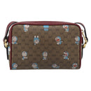 GUCCI Micro GG Supreme Doraemon Collaboration PVC Beige Gold 647784 Auth 193911M-2