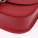 LOUIS VUITTON Epi Saint Cloud GM Shoulder Bag Red M52197 LV Auth 193913A-14