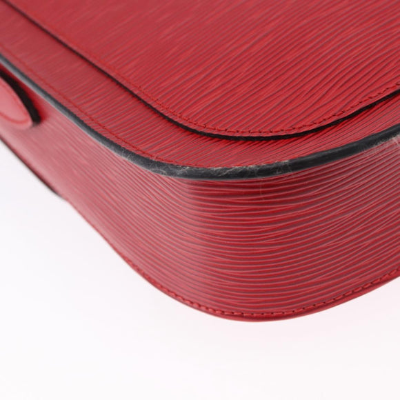 LOUIS VUITTON Epi Saint Cloud GM Shoulder Bag Red M52197 LV Auth 193913A